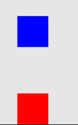 Picture of 2 boxes, one red, one blue stacked on top of each other.